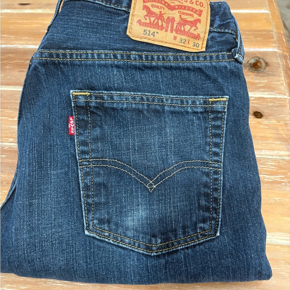 Levi's 514 Men's Dark Blue Straight Jeans